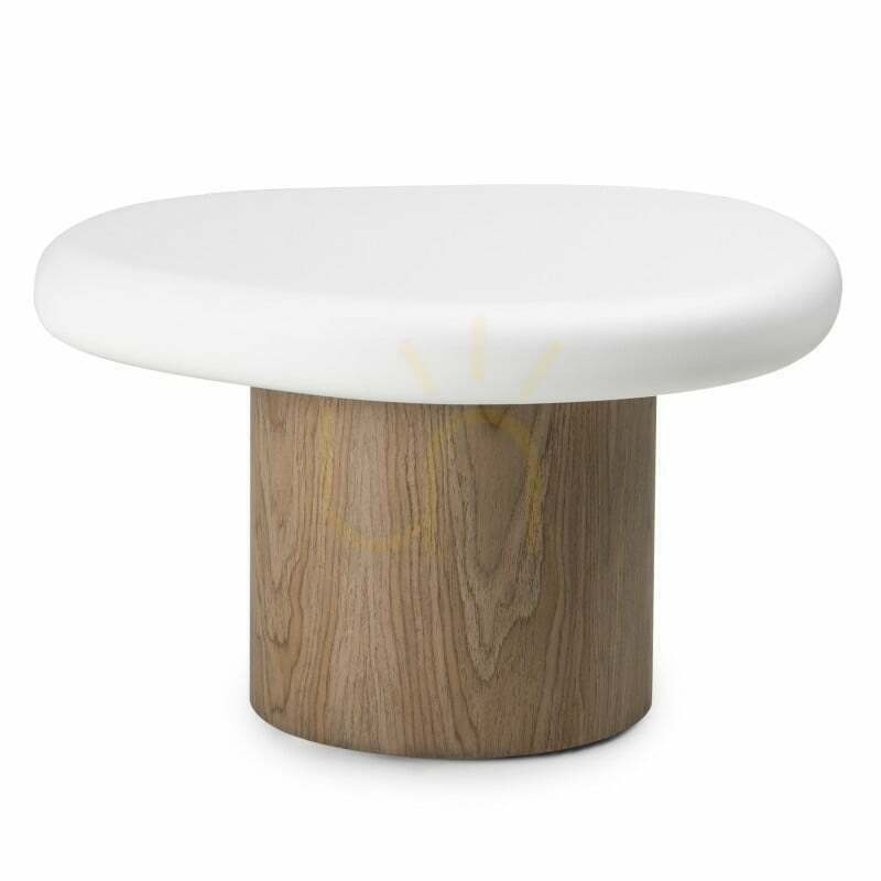 Prüfen OBUO Beistelltisch, 50 cm, Weiß/Walnuss, Nova Nook OBUO Beistelltisch, 50 cm, Weiß/Walnuss, Nova Nook