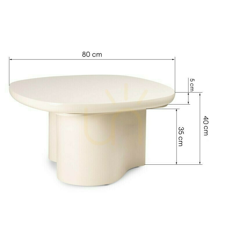 Anzeige PUREL 80 cm Couchtisch, Hellbeige, Hochglanz, Nova Nook PUREL 80 cm Couchtisch, Hellbeige, Hochglanz, Nova Nook