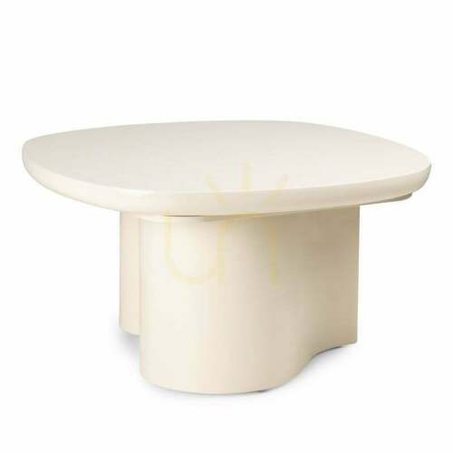 Prüfen PUREL 80 cm Couchtisch, Hellbeige, Hochglanz, Nova Nook