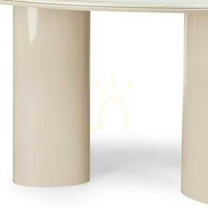 RIONA Esstisch, 160 cm, Hellbeige/Nova Nook-Marmor small 4