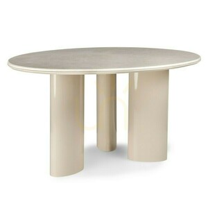 RIONA Esstisch, 160 cm, Hellbeige/Nova Nook-Marmor small 0