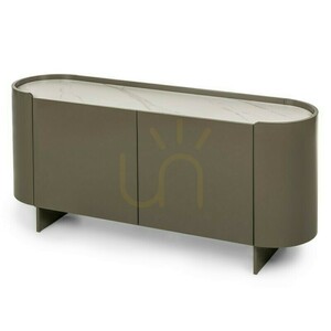 NARN Ovale Kommode, grün-grau, gesintert, glänzend, Nova Nook 4 NARN Ovale Kommode, grün-grau, gesintert, glänzend, Nova Nook small 4