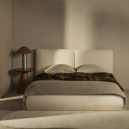 Prüfen UNAR Polsterbett, 160 x 200 cm, mit Rahmen und Stauraum, Beige, Nova Nook