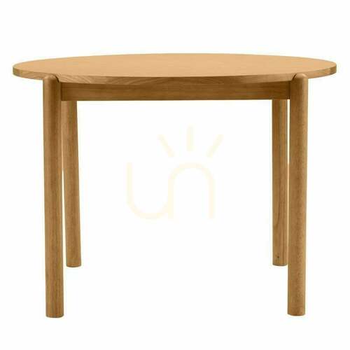 Prüfen OKO 110,5 cm runder Esstisch, naturbelassen, von Nova Nook