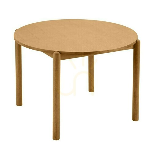 Prüfen OKO 110,5 cm runder Esstisch, naturbelassen, von Nova Nook