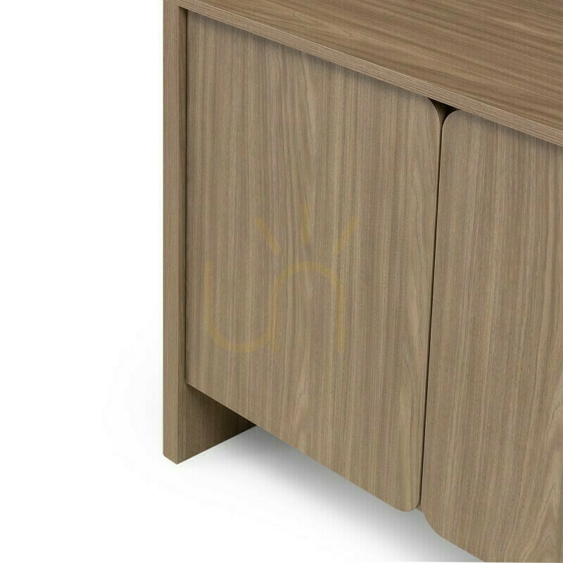Anzeige OKU Viertürige Kommode, Pearl Oak, abgerundete Fronten von Nova Nook OKU Viertürige Kommode, Pearl Oak, abgerundete Fronten von Nova Nook