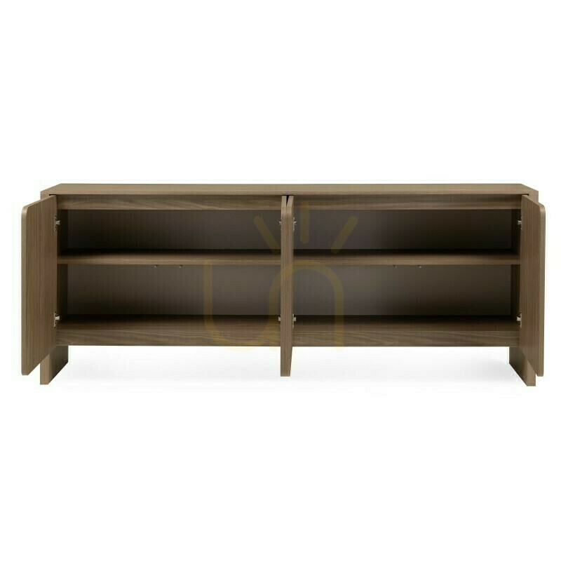 Zeige OKU Viertürige Kommode, Pearl Oak, abgerundete Fronten von Nova Nook OKU Viertürige Kommode, Pearl Oak, abgerundete Fronten von Nova Nook