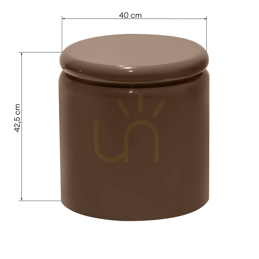 Vorschau UEL Beistelltisch, 40 cm, Hellbraun, Mokka, Hochglanz, Nova Nook UEL Beistelltisch, 40 cm, Hellbraun, Mokka, Hochglanz, Nova Nook