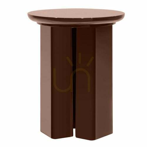 Prüfen RIEB 40 cm Beistelltisch, burgunderbraun, glänzend, Nova Nook