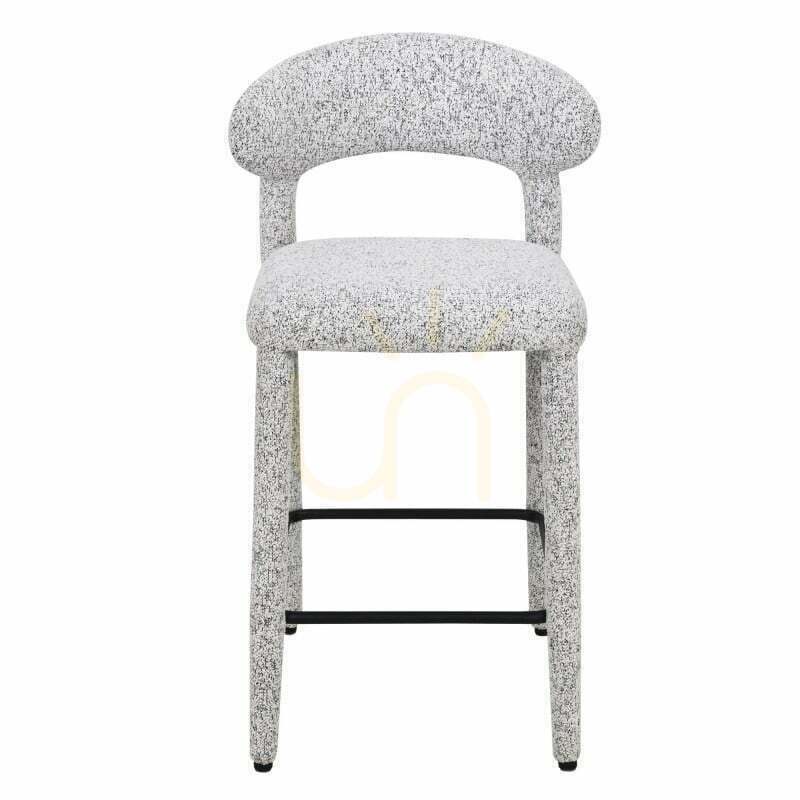 Vorschau 2er-Set gepolsterte IROKI-Hocker, beige-grau meliert, Nova Nook 2er-Set gepolsterte IROKI-Hocker, beige-grau meliert, Nova Nook