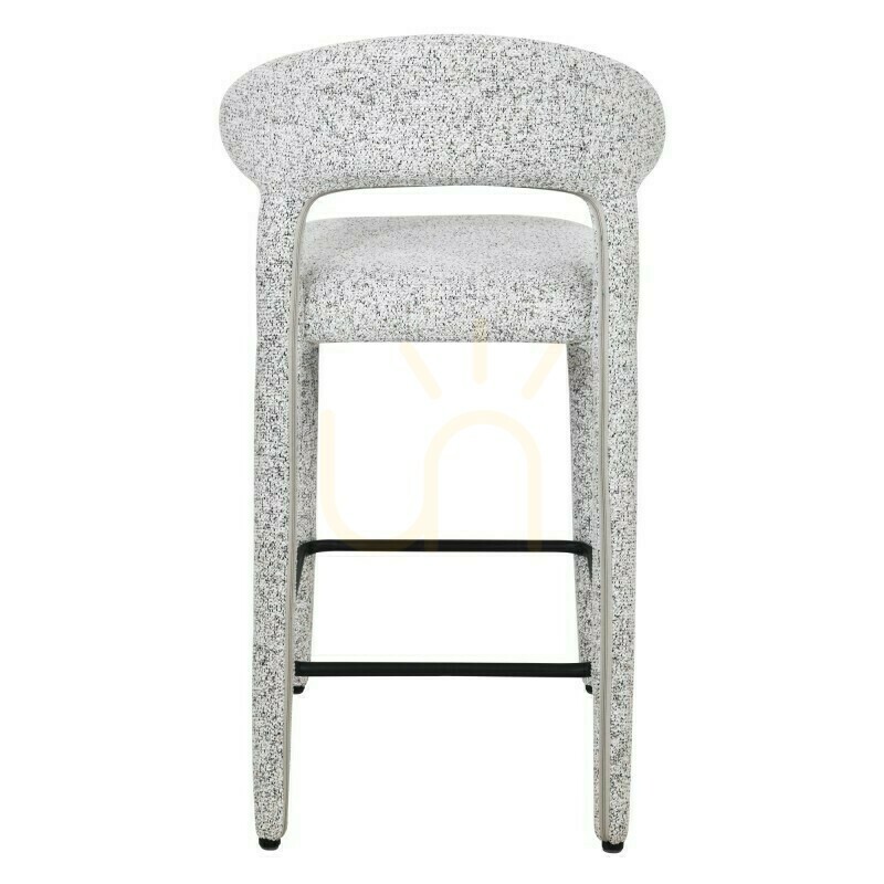 Zeige 2er-Set gepolsterte IROKI-Hocker, beige-grau meliert, Nova Nook 2er-Set gepolsterte IROKI-Hocker, beige-grau meliert, Nova Nook