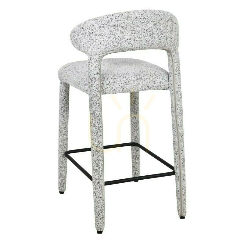 Prüfen 2er-Set gepolsterte IROKI-Hocker, beige-grau meliert, Nova Nook 2er-Set gepolsterte IROKI-Hocker, beige-grau meliert, Nova Nook
