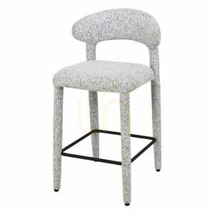 2er-Set gepolsterte IROKI-Hocker, beige-grau meliert, Nova Nook 0 2er-Set gepolsterte IROKI-Hocker, beige-grau meliert, Nova Nook small 0