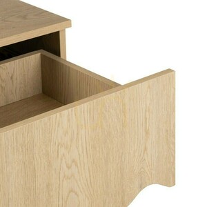 TIM-Nachttisch in Eiche „Cremona Torro“, „Nova Nook“ mit wellenförmigem Design small 4