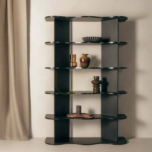 Prüfen RHIO Hochregal, Schwarz, Wavy Nova Nook