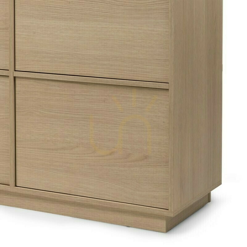 Prüfen WASABI 8-türige Kommode, Lindberg Nova Nook Eiche WASABI 8-türige Kommode, Lindberg Nova Nook Eiche