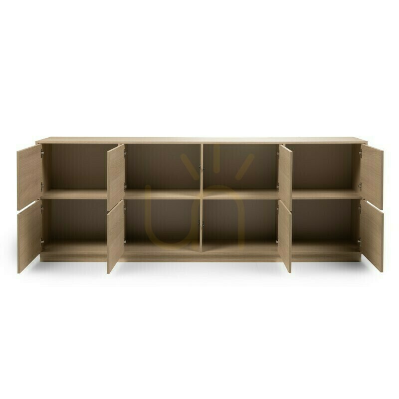 Aussicht WASABI 8-türige Kommode, Lindberg Nova Nook Eiche WASABI 8-türige Kommode, Lindberg Nova Nook Eiche