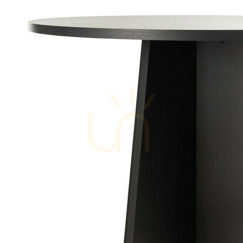 Prüfen ERLO 100 cm runder Esstisch, Schwarz Nova Nook ERLO 100 cm runder Esstisch, Schwarz Nova Nook