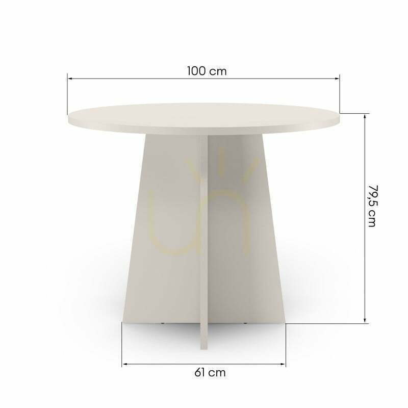 Vorschau ERLO runder Esstisch, 100 cm Durchmesser, Nova Nook in der Farbe „Cashmere“ ERLO runder Esstisch, 100 cm Durchmesser, Nova Nook in der Farbe „Cashmere“