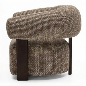MARBELLO Sessel, Braun-Creme/Nussbaum, abgerundete Formen von Nova Nook 2 MARBELLO Sessel, Braun-Creme/Nussbaum, abgerundete Formen von Nova Nook small 2