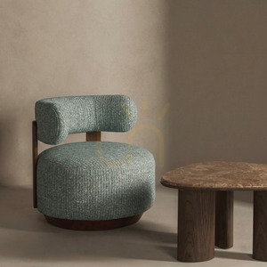 MARABELL Sessel, abgerundete Formen, blau-beige/Nova Nook Nussbaum 3 MARABELL Sessel, abgerundete Formen, blau-beige/Nova Nook Nussbaum small 3