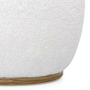 PEBBLE Polster-Ottomane, weiß, mit abgerundeten Formen von Nova Nook small 3