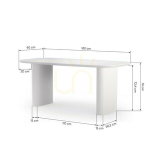 ESILLA Esstisch, Weiß, Nova Nook-Lamellen 5 ESILLA Esstisch, Weiß, Nova Nook-Lamellen small 5