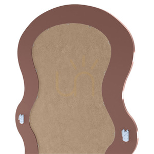 SELLEG Dekorativer Wandspiegel mit Holzrahmen, 177 x 75 cm, wellenförmige, organische Form, Farbe „Mocha Mousse“ von Nova Nook small 6