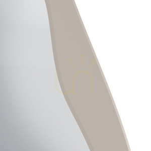 MARIMAR Wandspiegel mit Holzrahmen, 180 x 80 cm, unregelmäßig geformt, in Hellbeige (Nova Nook) small 3