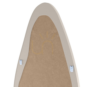 MARIMAR Wandspiegel mit Holzrahmen, 180 x 80 cm, unregelmäßig geformt, in Hellbeige (Nova Nook) small 4