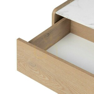 TANNA Cremona Torro Nachttisch aus Eichenholz mit Kristallmarmor, abgerundetes „Nova Nook“-Design 4 TANNA Cremona Torro Nachttisch aus Eichenholz mit Kristallmarmor, abgerundetes „Nova Nook“-Design small 4