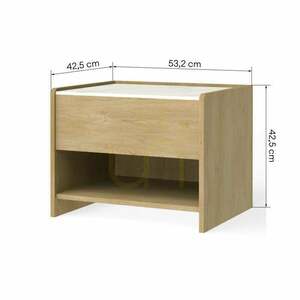 TANNA Cremona Torro Nachttisch aus Eichenholz mit Kristallmarmor, abgerundetes „Nova Nook“-Design 6 TANNA Cremona Torro Nachttisch aus Eichenholz mit Kristallmarmor, abgerundetes „Nova Nook“-Design small 6