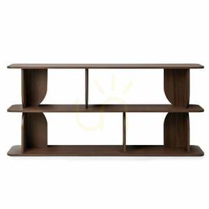 LLOK Niedriges Regal, abgerundet, Warmian-Nussbaum, Nova Nook small 0