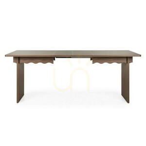FLLOR Ausziehbarer Tisch 140–200 cm, Lincoln Walnuss, Nova Nook mit dekorativem Wellenmuster 2 FLLOR Ausziehbarer Tisch 140–200 cm, Lincoln Walnuss, Nova Nook mit dekorativem Wellenmuster small 2