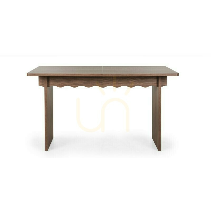 Prüfen FLLOR Ausziehbarer Tisch 140–200 cm, Lincoln Walnuss, Nova Nook mit dekorativem Wellenmuster FLLOR Ausziehbarer Tisch 140–200 cm, Lincoln Walnuss, Nova Nook mit dekorativem Wellenmuster