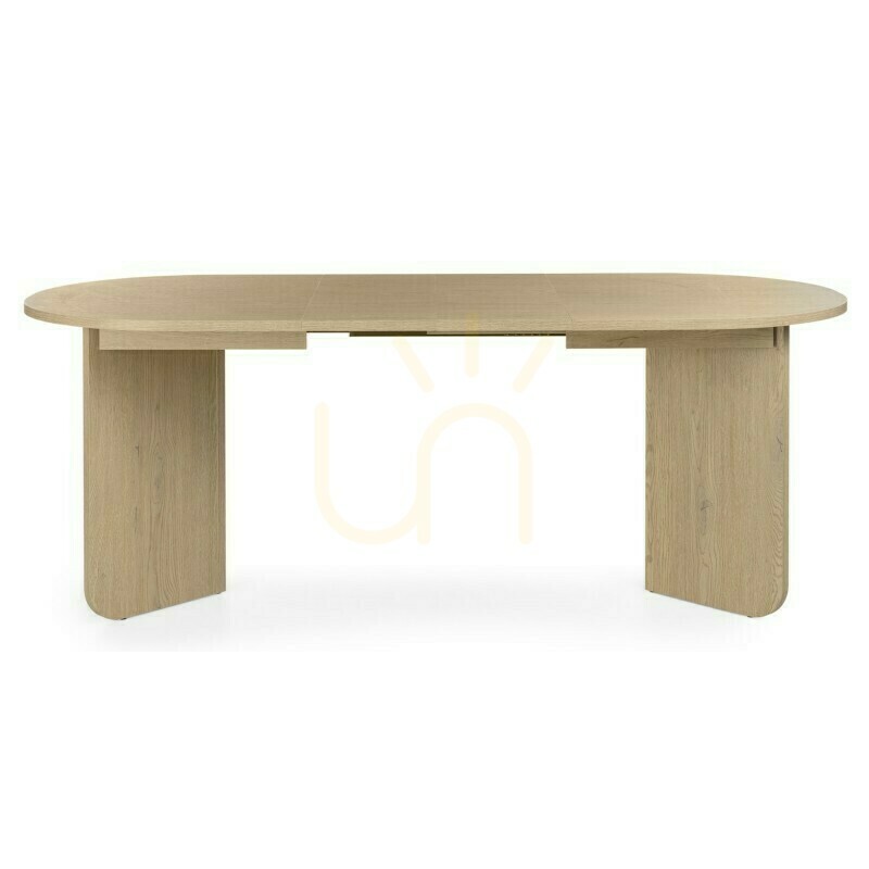 Aussicht MAUT Ausziehbarer Tisch 140–200 cm, Cremona Torro Eiche, Nova Nook ovale Tischplatte MAUT Ausziehbarer Tisch 140–200 cm, Cremona Torro Eiche, Nova Nook ovale Tischplatte