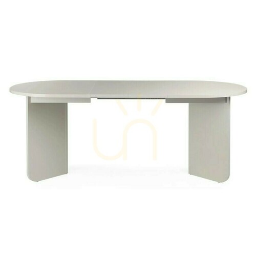 Prüfen MAUT Ausziehbarer Tisch, 140–200 cm, Farbe „Cashmere“, ovale Nova Nook-Tischplatte