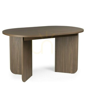 MAUT Ausziehbarer Tisch, 140–200 cm, Lincoln Walnut, Nova Nook ovale Tischplatte small 1
