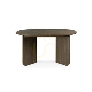 MAUT Ausziehbarer Tisch, 140–200 cm, Lincoln Walnut, Nova Nook ovale Tischplatte small 0