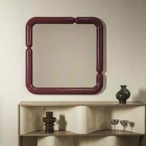 AVIN Dekorativer Wandspiegel, 90 x 90 cm, burgunderbraun, glänzend, Nova Nook 1 AVIN Dekorativer Wandspiegel, 90 x 90 cm, burgunderbraun, glänzend, Nova Nook small 1