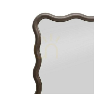 IMMER Wandspiegel mit gewelltem Rahmen, dunkles Nussbaumholz von Nova Nook small 4