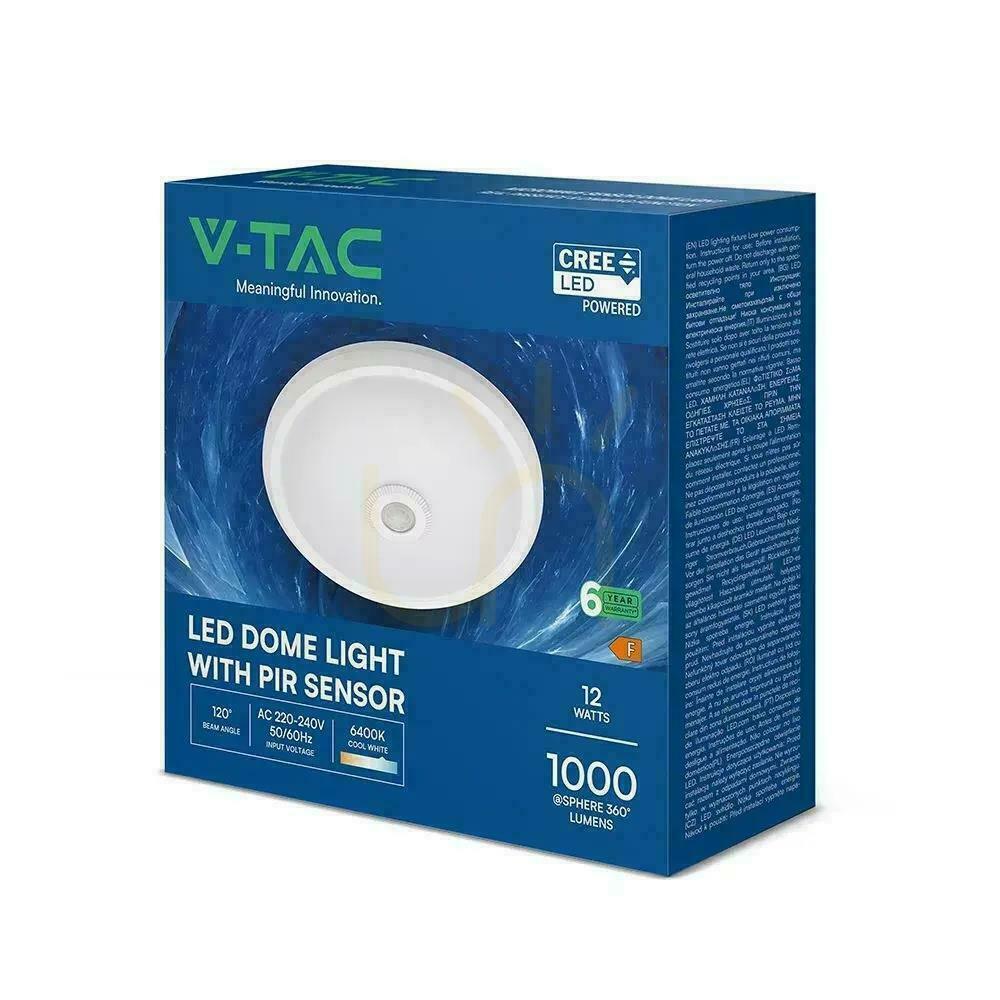 Prüfen V-TAC 12-W-LED-Deckenleuchte mit CREE-Chip und Bewegungssensor VT-13, 6400 K, 1000 lm, 6 Jahre Garantie V-TAC 12-W-LED-Deckenleuchte mit CREE-Chip und Bewegungssensor VT-13, 6400 K, 1000 lm, 6 Jahre Garantie