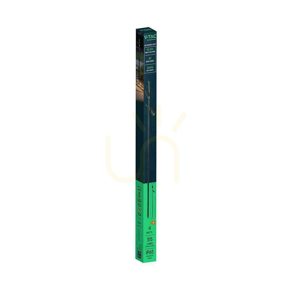Vorschau Aluminium 4 W, 24 V, schwarz, IP65, VT-44044, 4000 K, 315 lm, Garten-Bodenstrahler Aluminium 4 W, 24 V, schwarz, IP65, VT-44044, 4000 K, 315 lm, Garten-Bodenstrahler