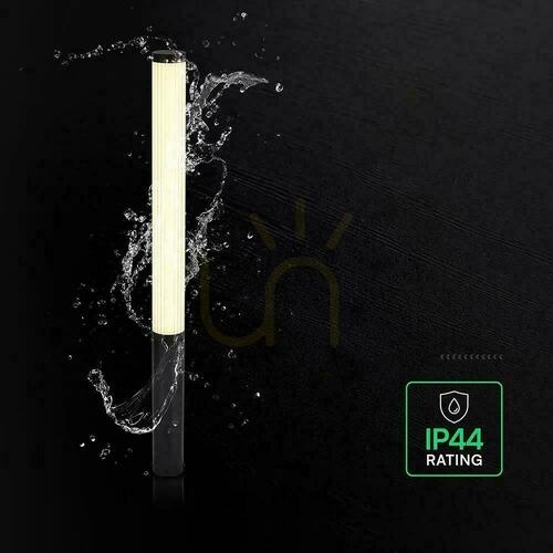 Prüfen V-TAC 80 cm LED 24 W IP44 schwarze Gartenständerleuchte VT-10181 3000 K 3400 lm