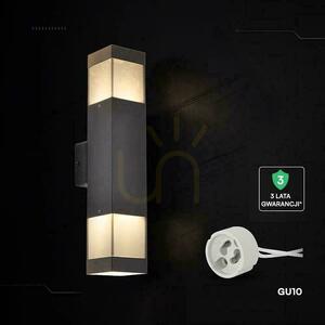 V-TAC LED 2xGU10 Schwarz IP44 Außenwandleuchte VT-10187, 3 Jahre Garantie small 1
