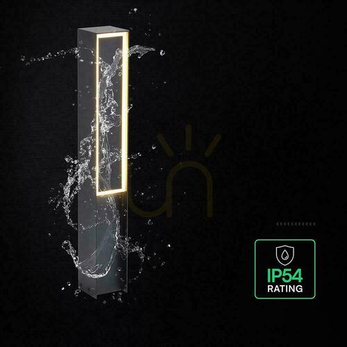 Prüfen V-TAC 50 cm LED 8 W IP54 schwarze Gartenständerleuchte VT-10190 3000 K 1100 lm