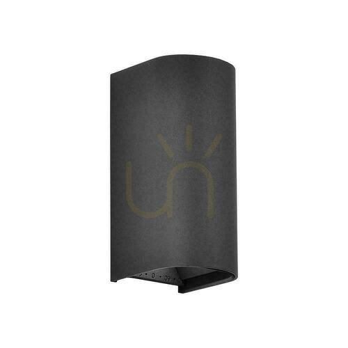 Prüfen V-TAC 10 W LED-COB-Wandleuchte, schwarz, IP65, einstellbare Farbtemperatur (VT-120113-B), 2700 K–3200 K–4000 K, 1250 lm