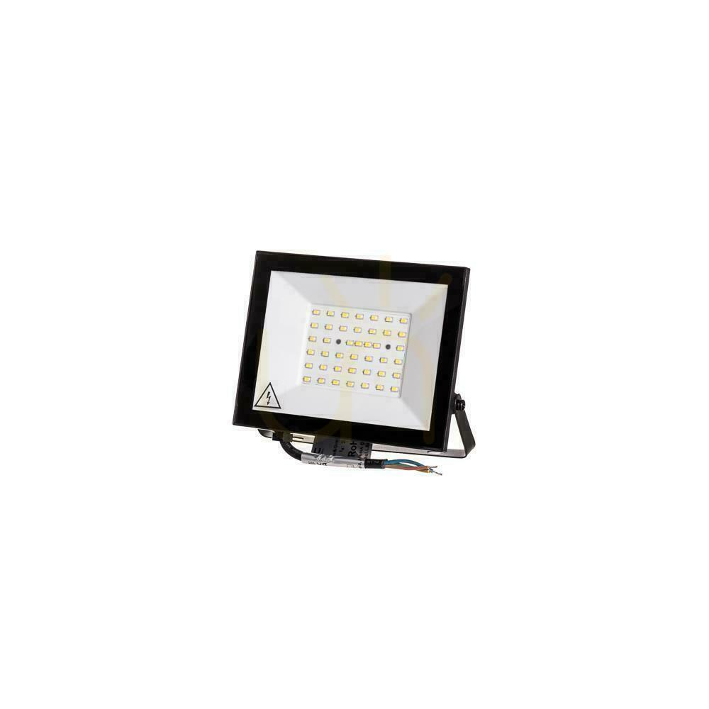 Prüfen V-TAC 30-W-LED-SMD-Flutlichtstrahler, schwarz, VT-44037, 4000 K, 2340 lm V-TAC 30-W-LED-SMD-Flutlichtstrahler, schwarz, VT-44037, 4000 K, 2340 lm