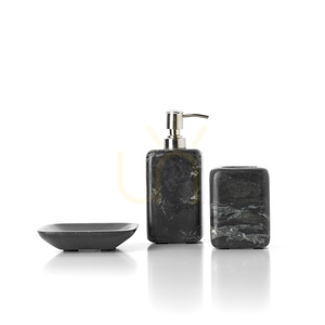 Marmor-Seifenschale BAZAR BIZAR schwarz Marine Black 12,5 cm small 4