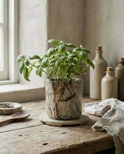 Marmorpflanztopf BAZAR BIZAR Bidasar Green 10 cm Planters 1 Marmorpflanztopf BAZAR BIZAR Bidasar Green 10 cm Planters small 1